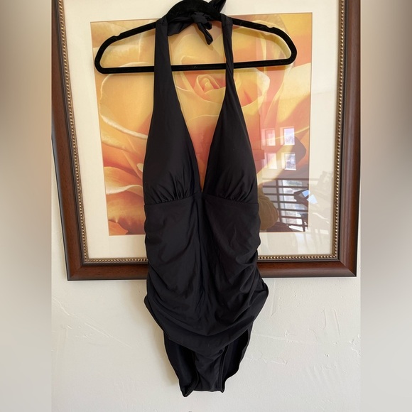 Tommy Hilfiger Black Swimsuit with Logo Detail - Picture 1 of 6
